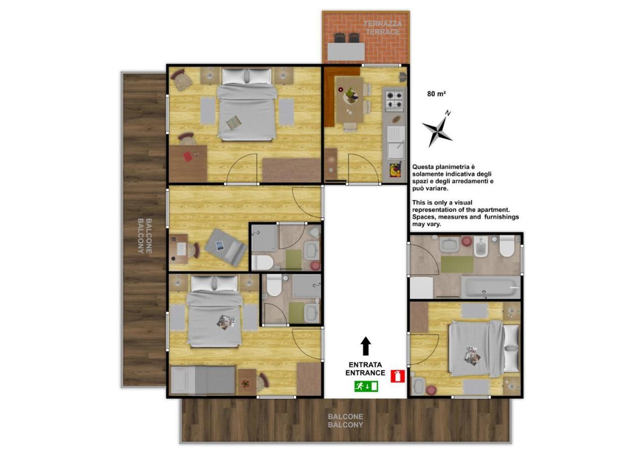 Ferienwohnung Ciasa Preroman App. Vista Castello Sankt Martin in Thurn Exterior foto